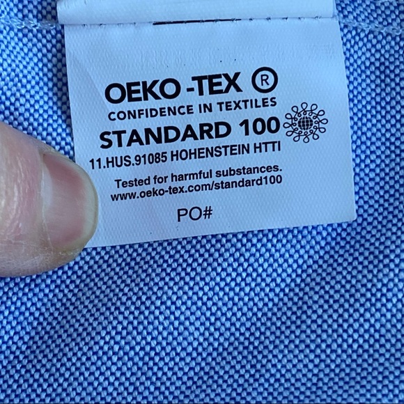 Van Heusen Solid Oxford Button Down Regular Fit Wrinkle Free Shirt - Picture 10 of 12